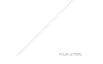2014 Photo Book Cover Series: Four Letters