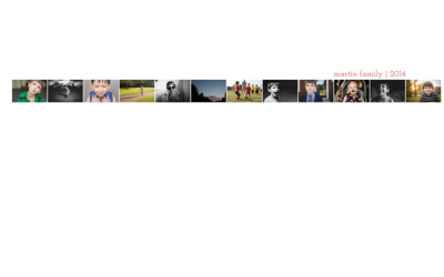 2014 Photo Book Cover Design: Photos in a Line