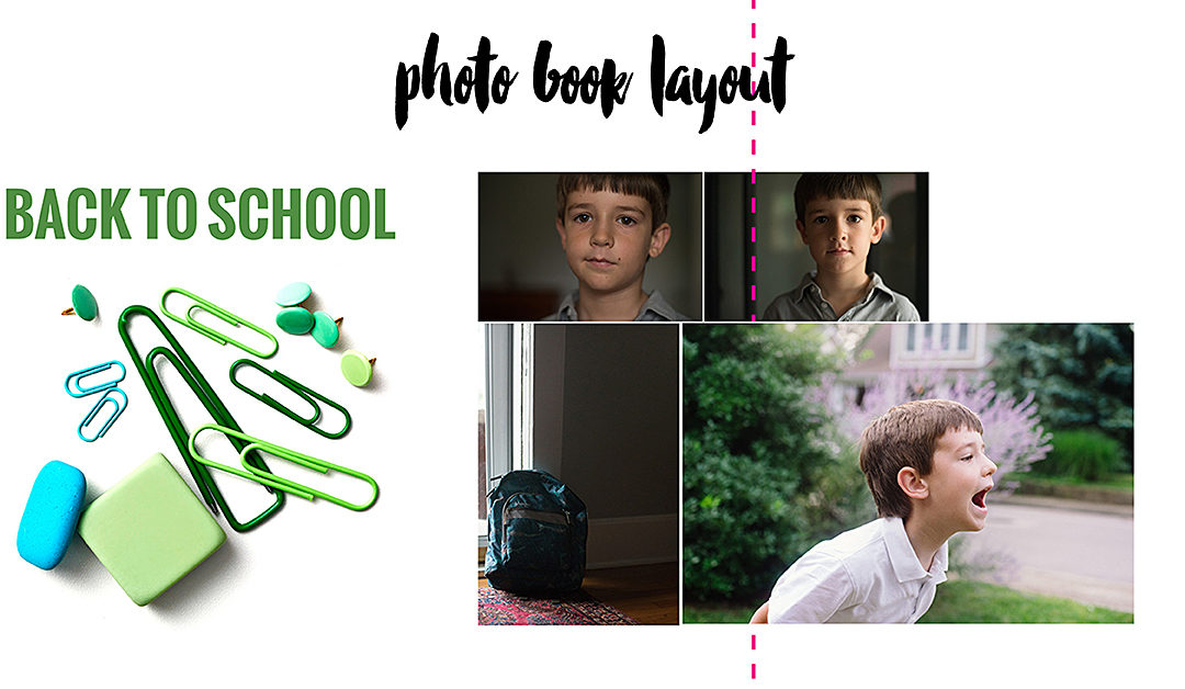 Creative Layout Idea for Back-to-School Photos