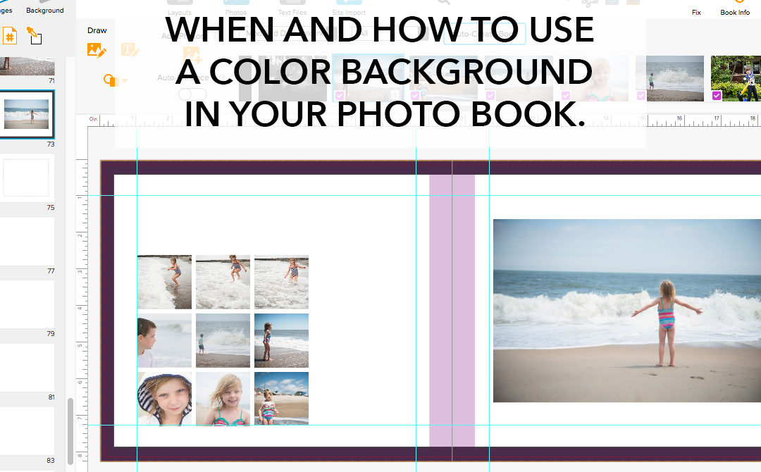 When and how to use a color background in your photo book