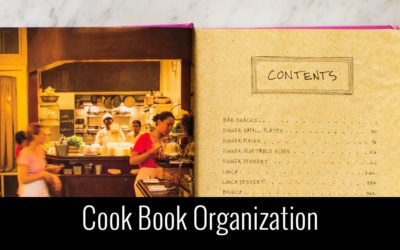 Family Cookbook Organization